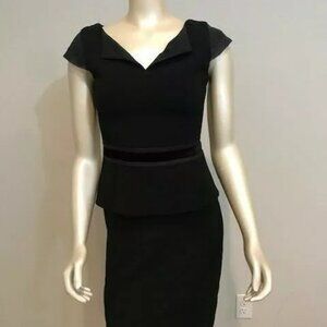 TORY BURCH Black Fitted Dress